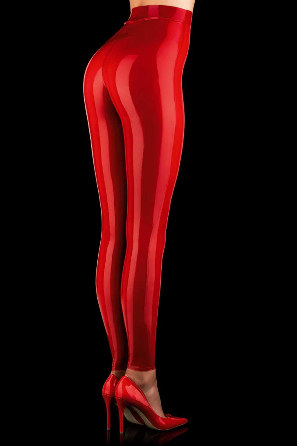 Eroluxe Red Latex Legging1