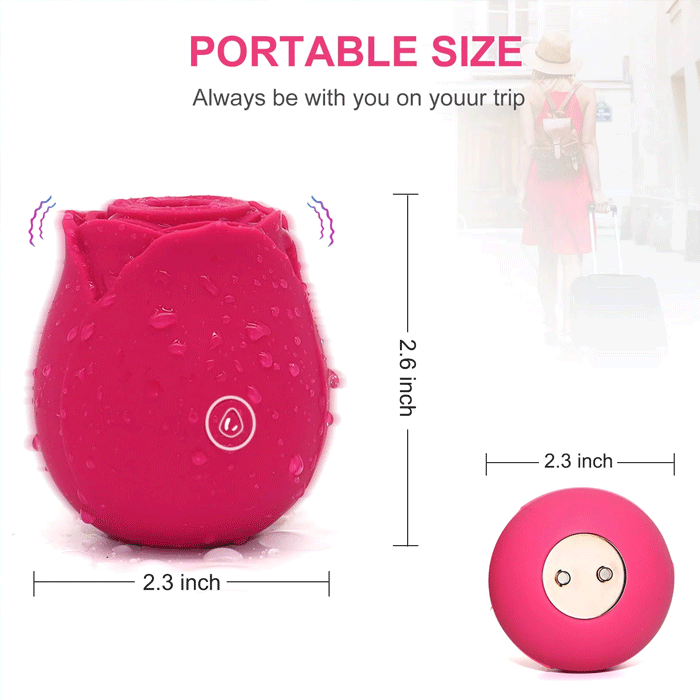 Eroluxe Rose Vibrato PORTABLE SIZE